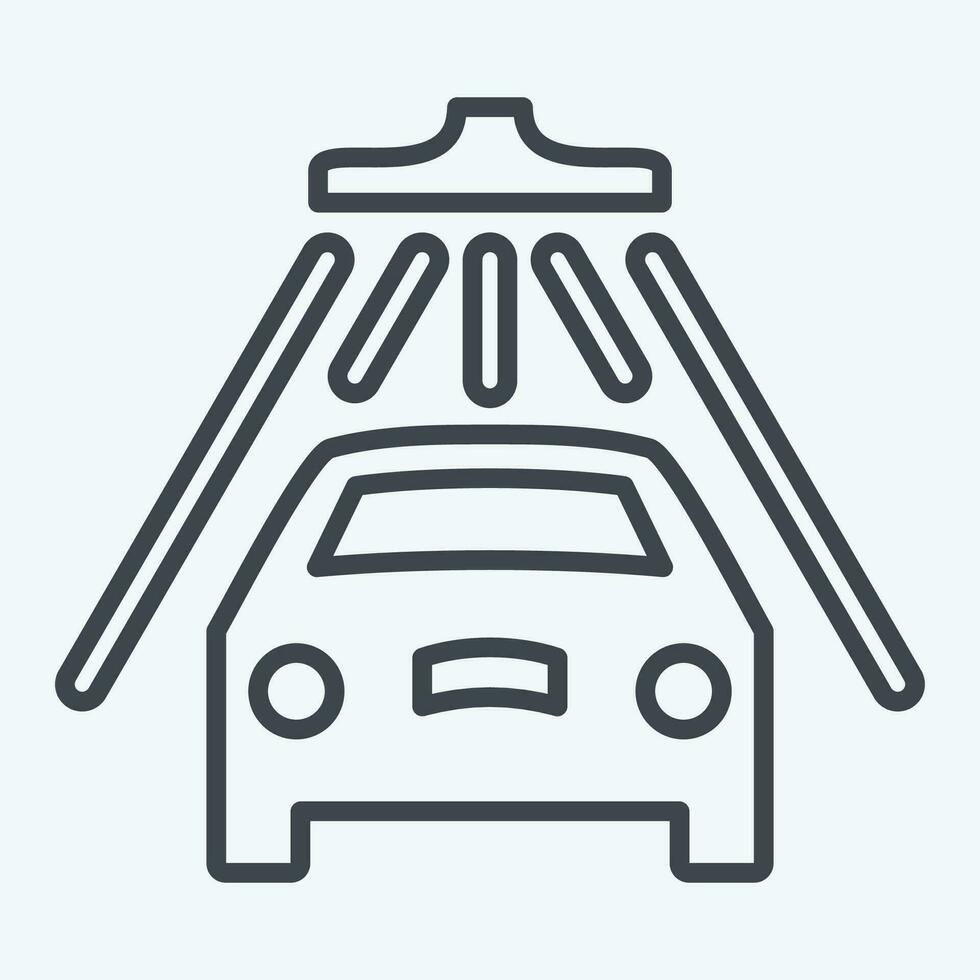 Icon Wash. related to Car ,Automotive symbol. line style. simple design editable. simple illustration vector