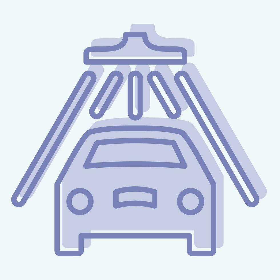 Icon Wash. related to Car ,Automotive symbol. two tone style. simple design editable. simple illustration vector