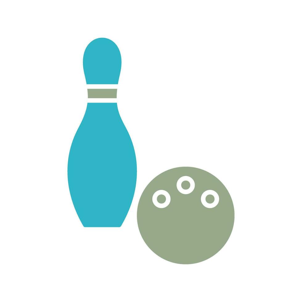 Unique Bowling Vector Icon