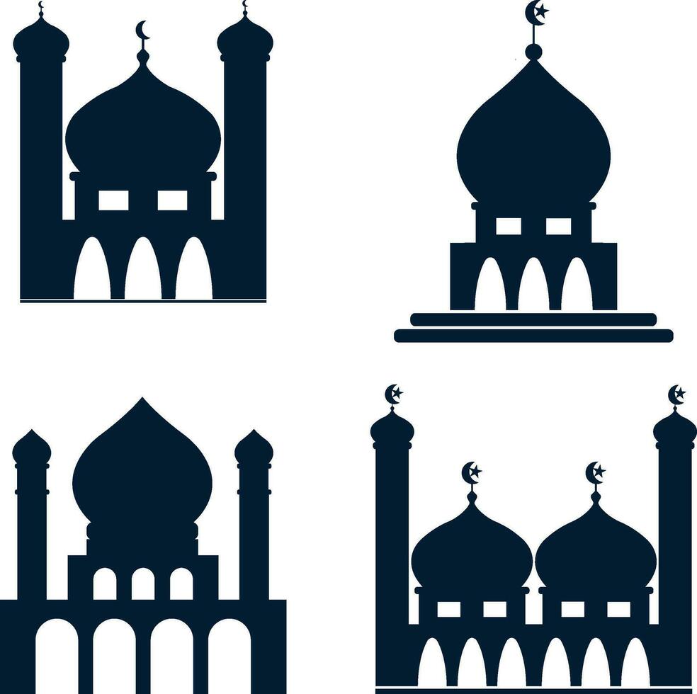 mezquita Ramadán islam forma. vector ilustración