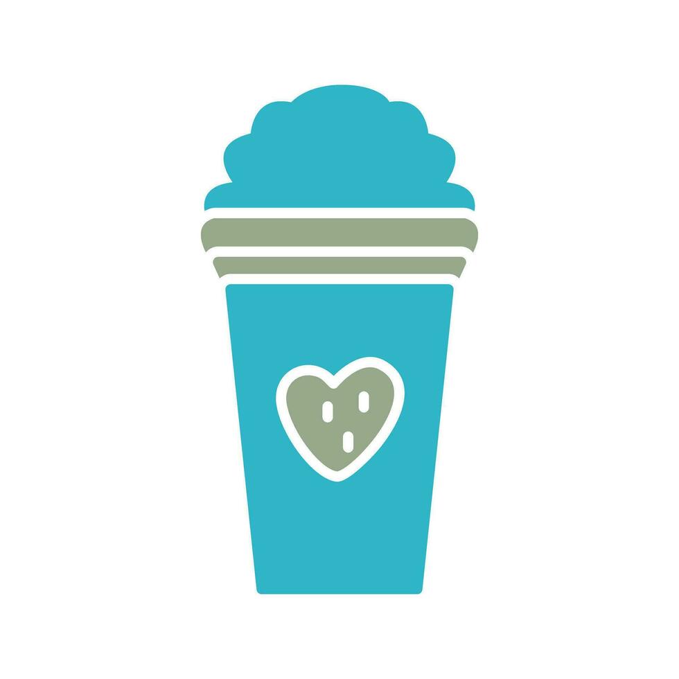 Unique Strawberry Milkshake Vector Icon