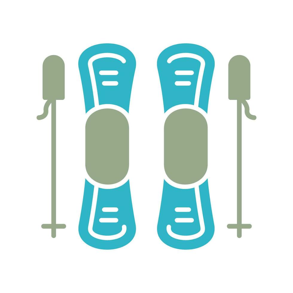 Ski Vector Icon