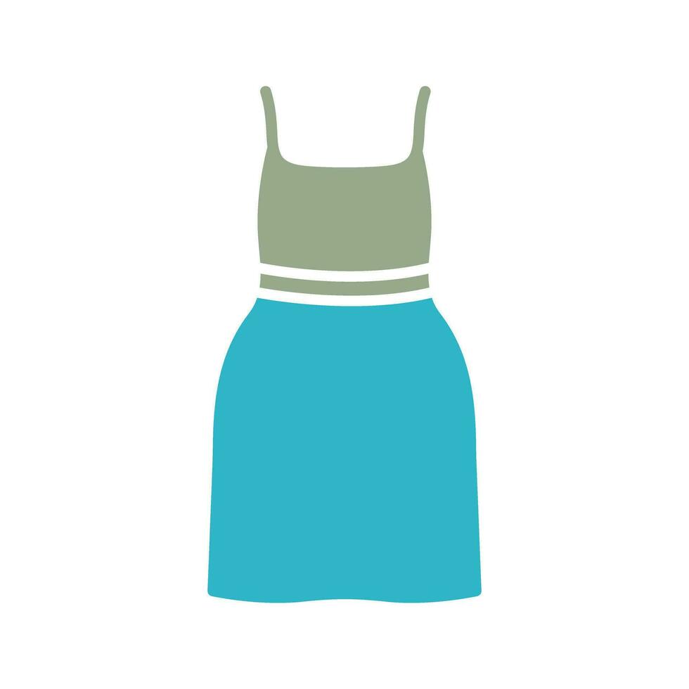 Cocktail Dress Vector Icon