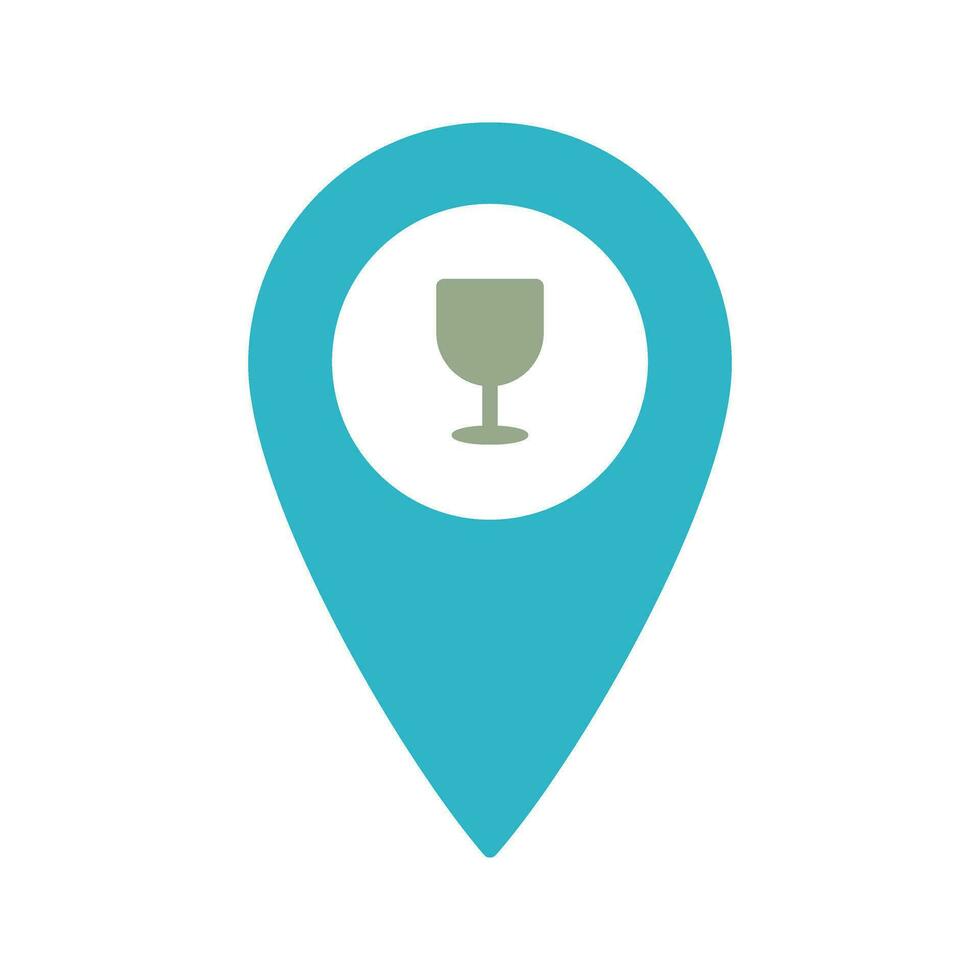Unique Bar Location Vector Icon