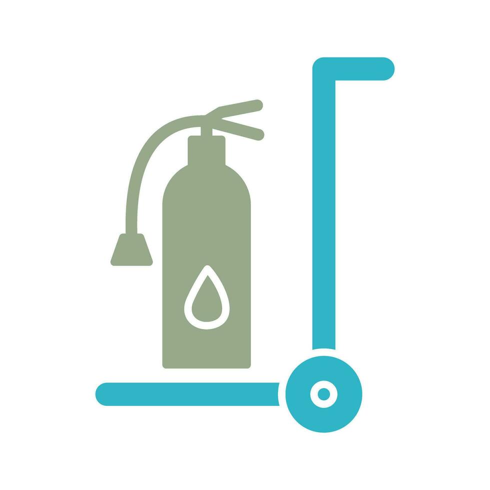 Unique Moveable Extinguisher Vector Icon