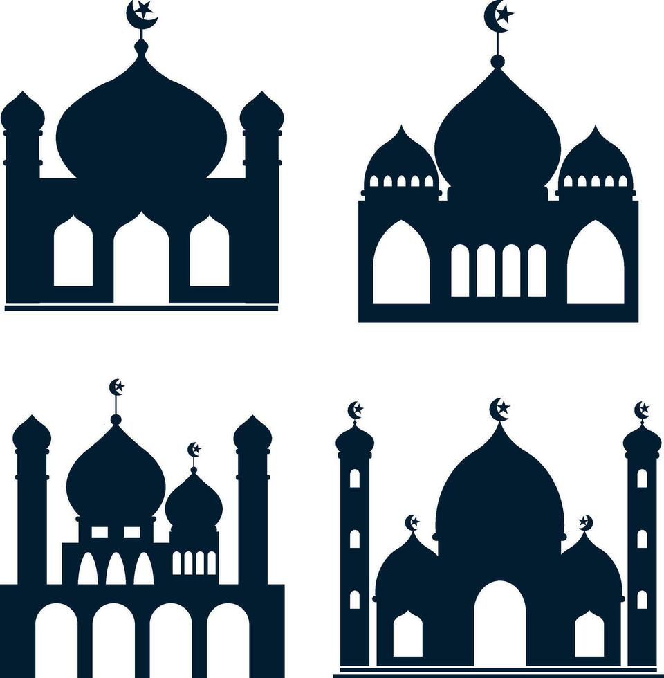 Mosque Ramadan Islam Shape. Vector Illustration
