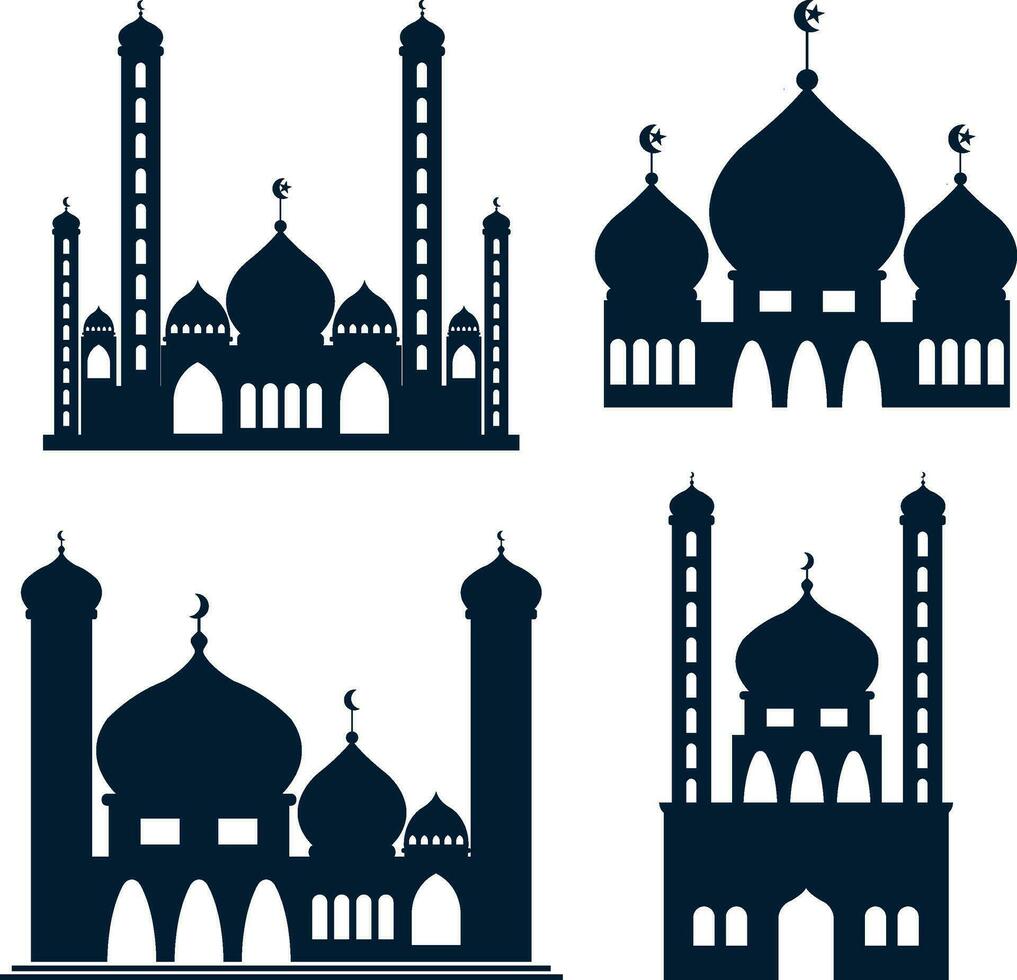 Mosque Ramadan Islam Shape. Vector Illustration
