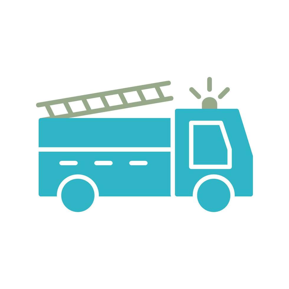 Unique Fire Truck Vector Icon