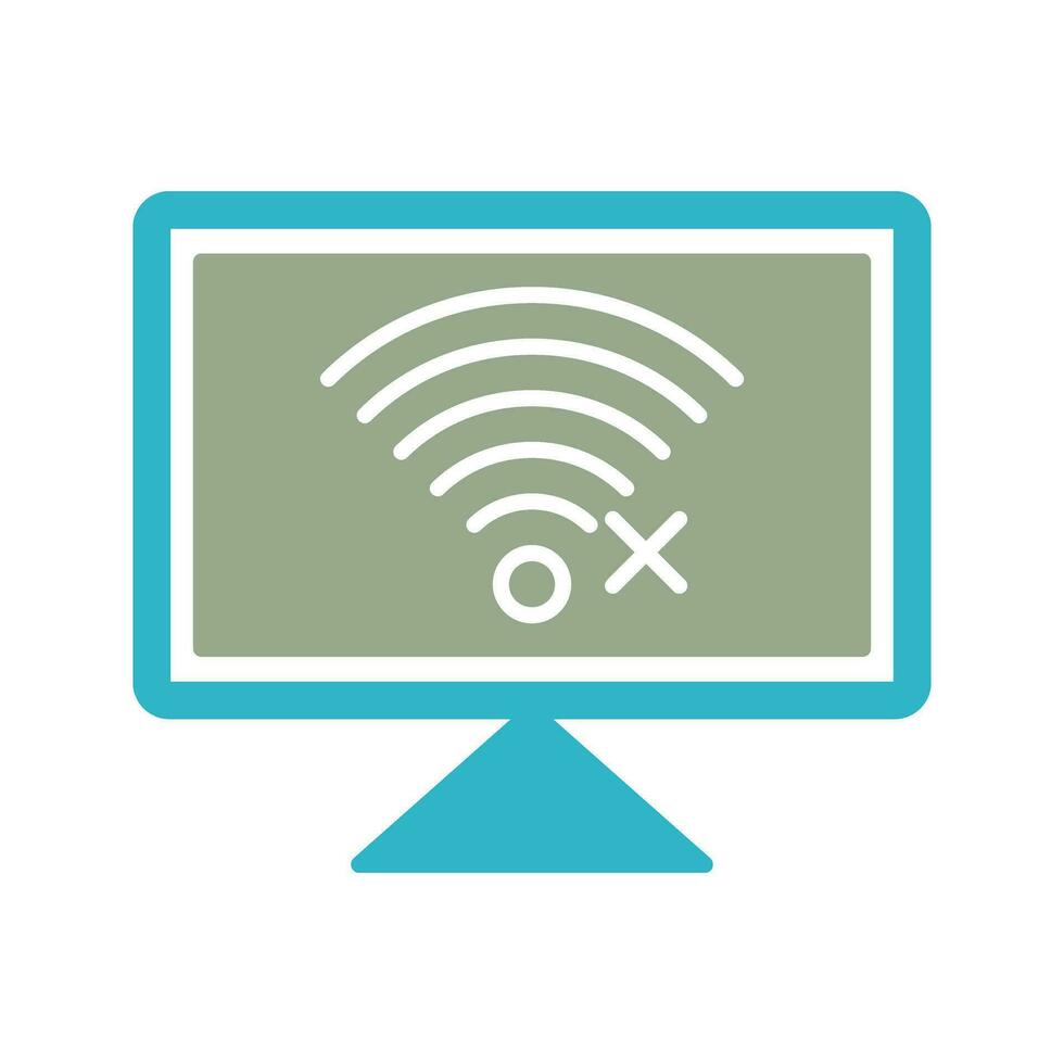 Disconnected Network Vector Icon