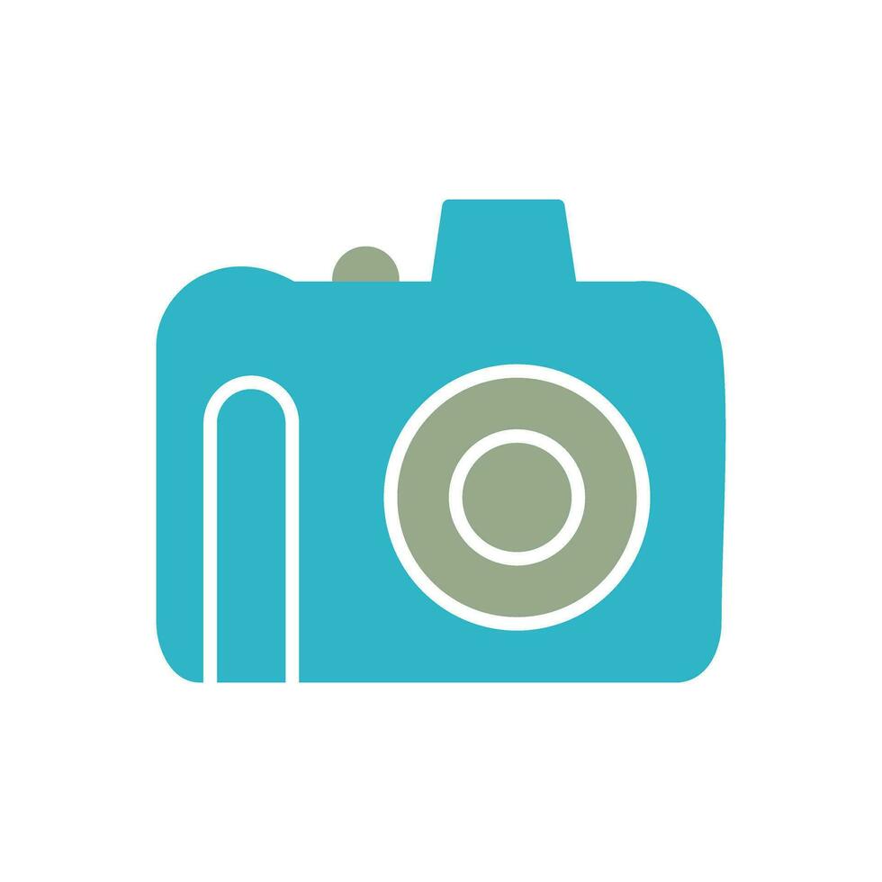 Unique DSLR Camera Vector Icon