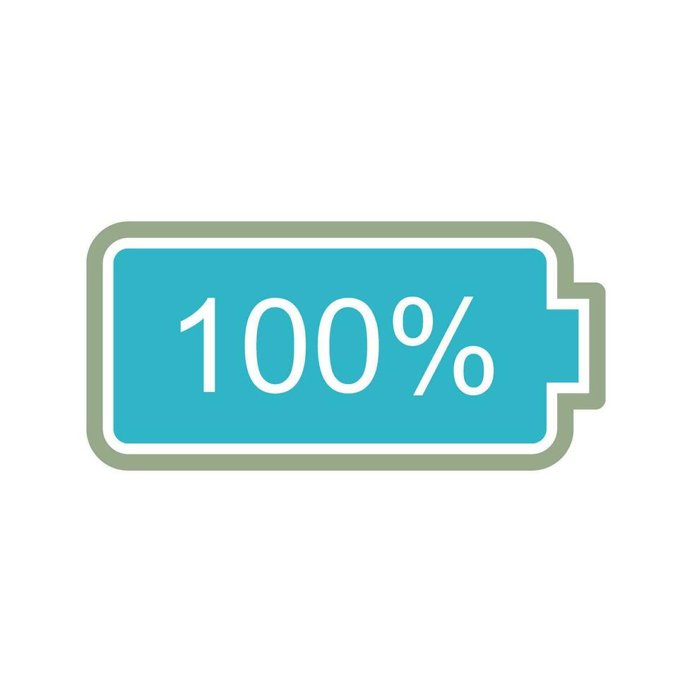 Unique Full Battery Vector Icon