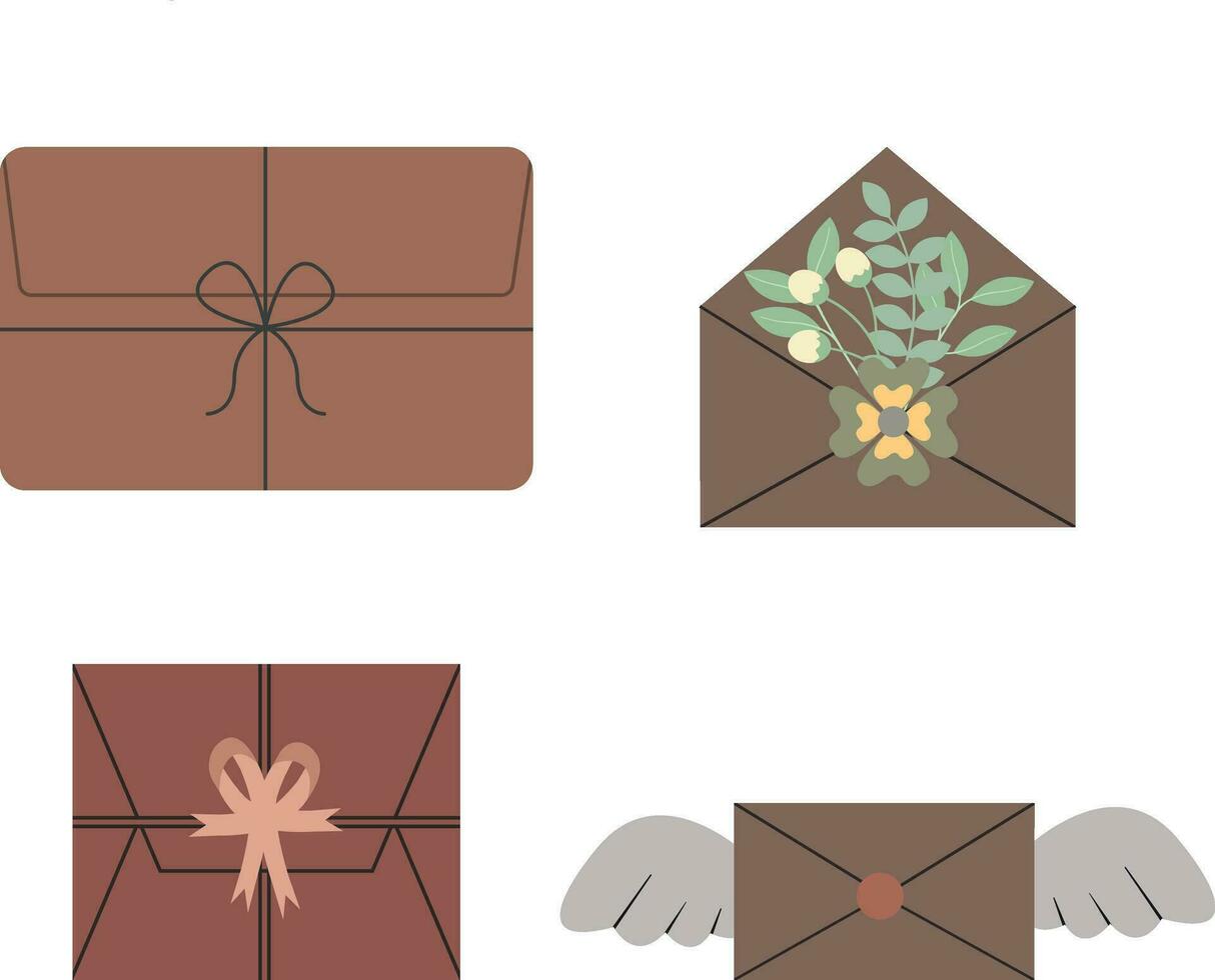 Mail Envelope Shape. Simple Design. Vector Illustration