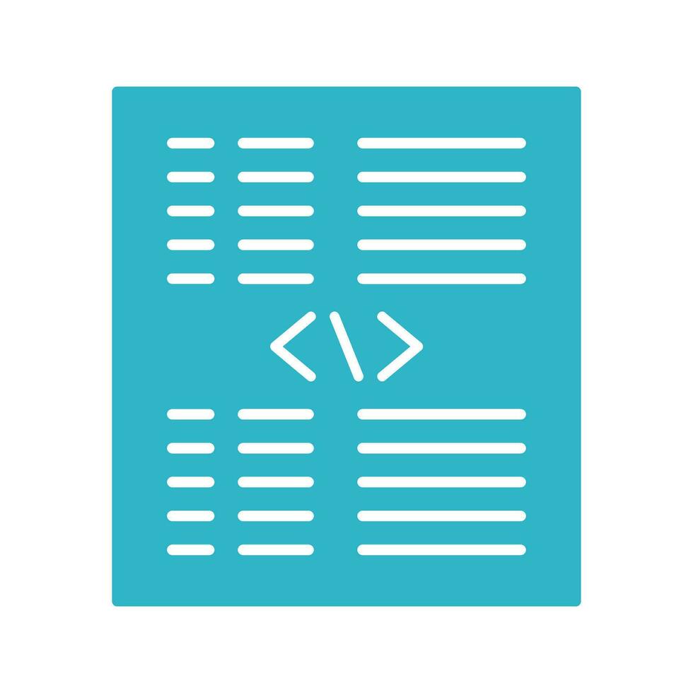 Piece of Code Vector Icon