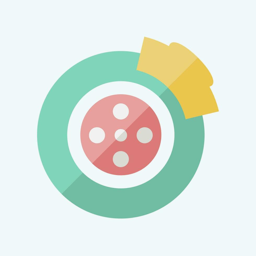 Icon Brake. related to Car ,Automotive symbol. flat style. simple design editable. simple illustration vector