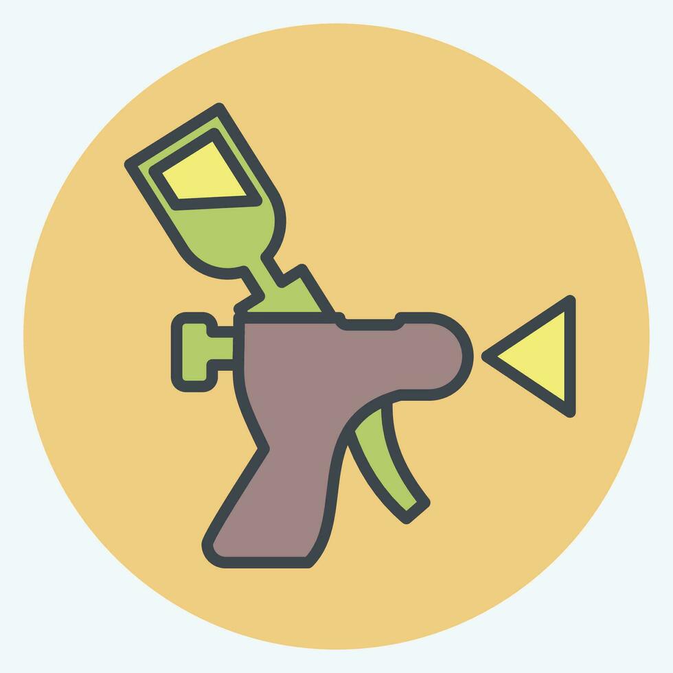 Icon Painting. related to Car ,Automotive symbol. color mate style. simple design editable. simple illustration vector