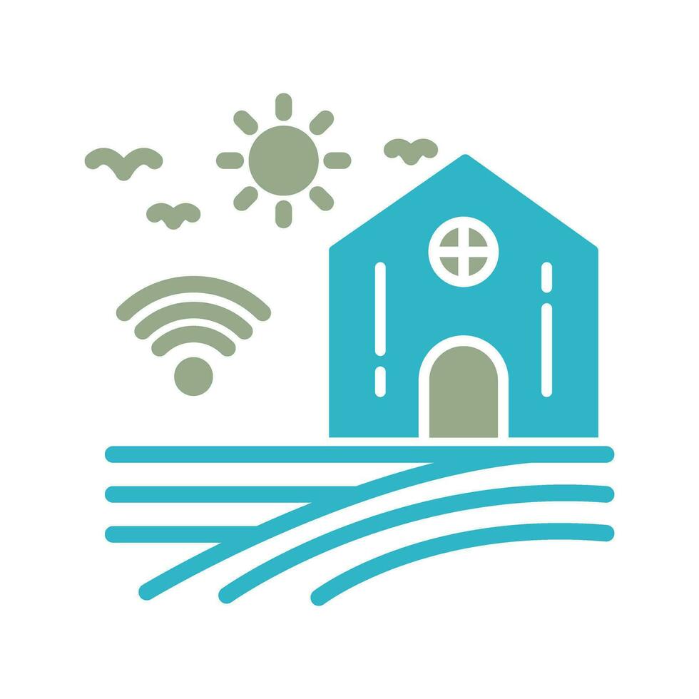 Smart Farm Vector Icon