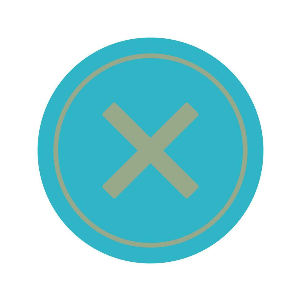 Do Not Cross Vector Icon