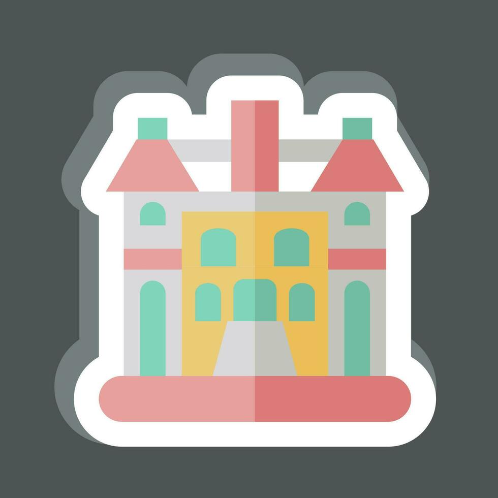 Sticker Hanoi. related to Capital symbol. simple design editable. simple illustration vector