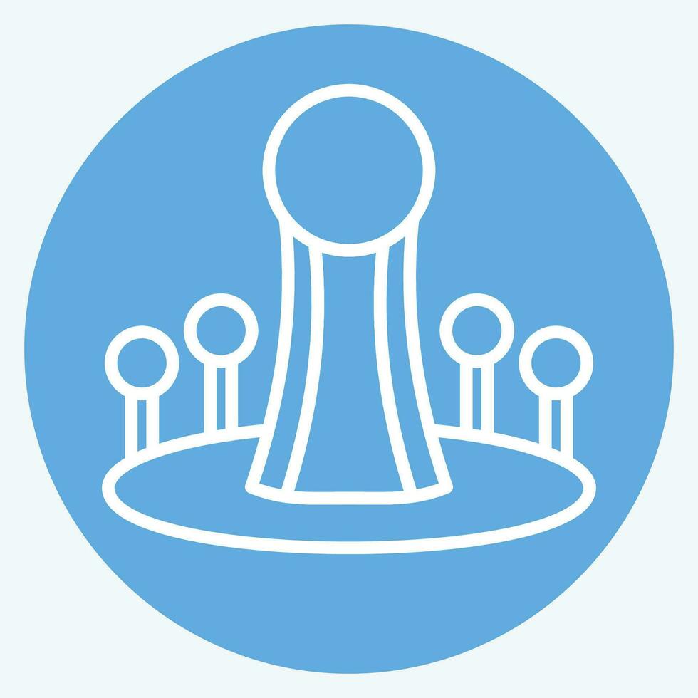 Icon Astana. related to Capital symbol. blue eyes style. simple design editable. simple illustration vector