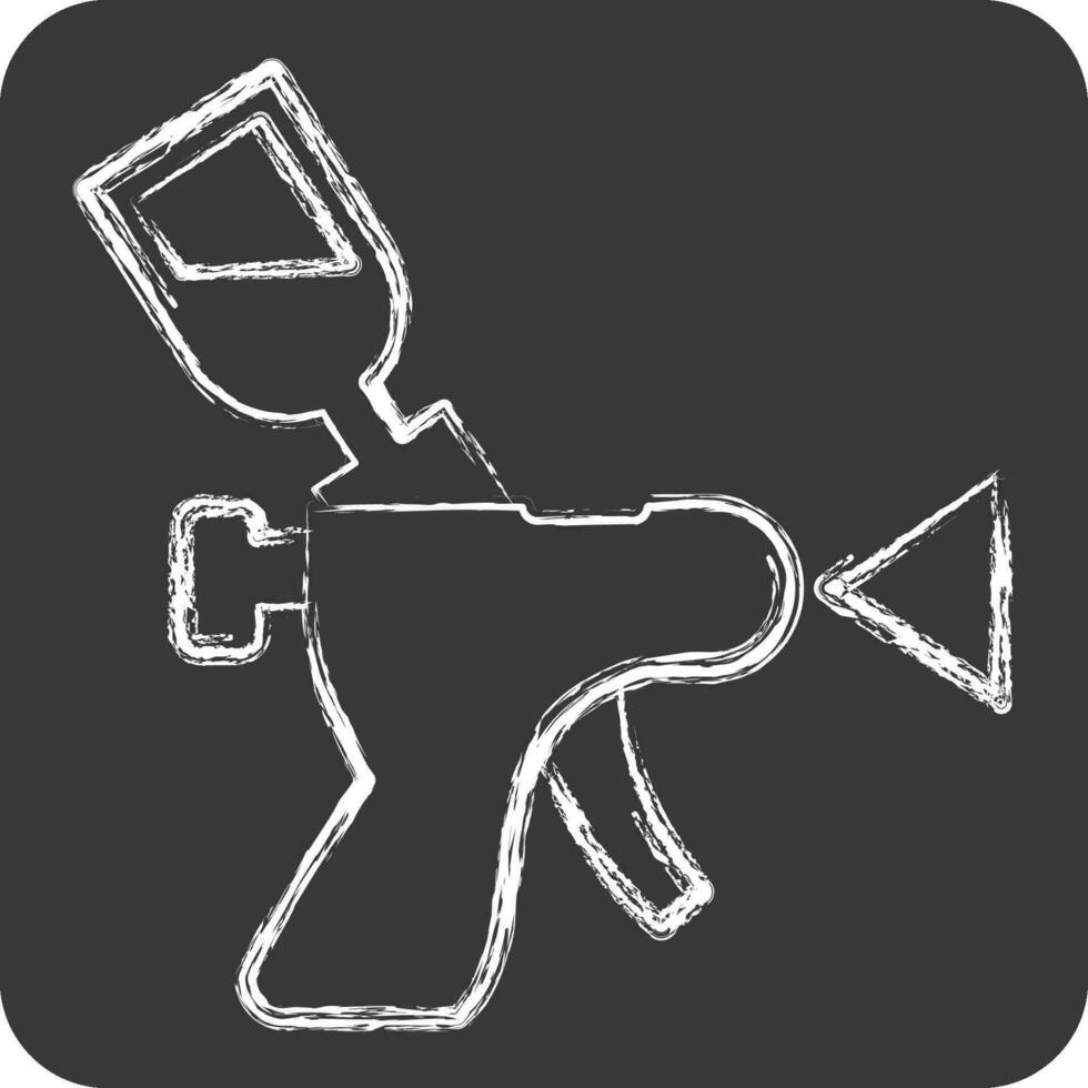 Icon Painting. related to Car ,Automotive symbol. chalk Style. simple design editable. simple illustration vector