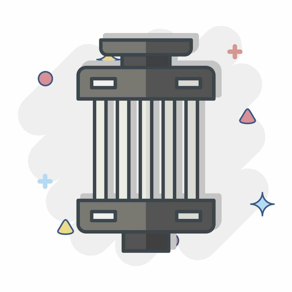 Icon Filter. related to Car ,Automotive symbol. comic style. simple design editable. simple illustration vector