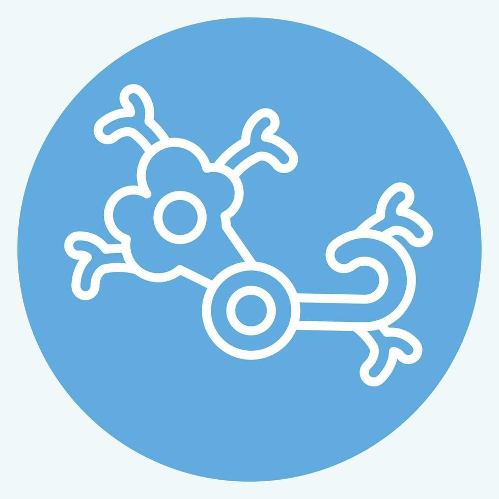 Icon Nerve. related to Body Ache symbol. blue eyes style. simple design editable. simple illustration vector