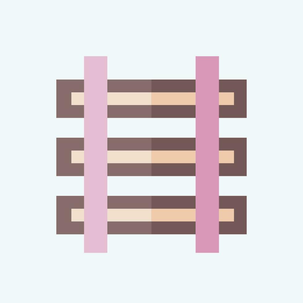 Icon Train. related to Mining symbol. flat style. simple design editable. simple illustration vector