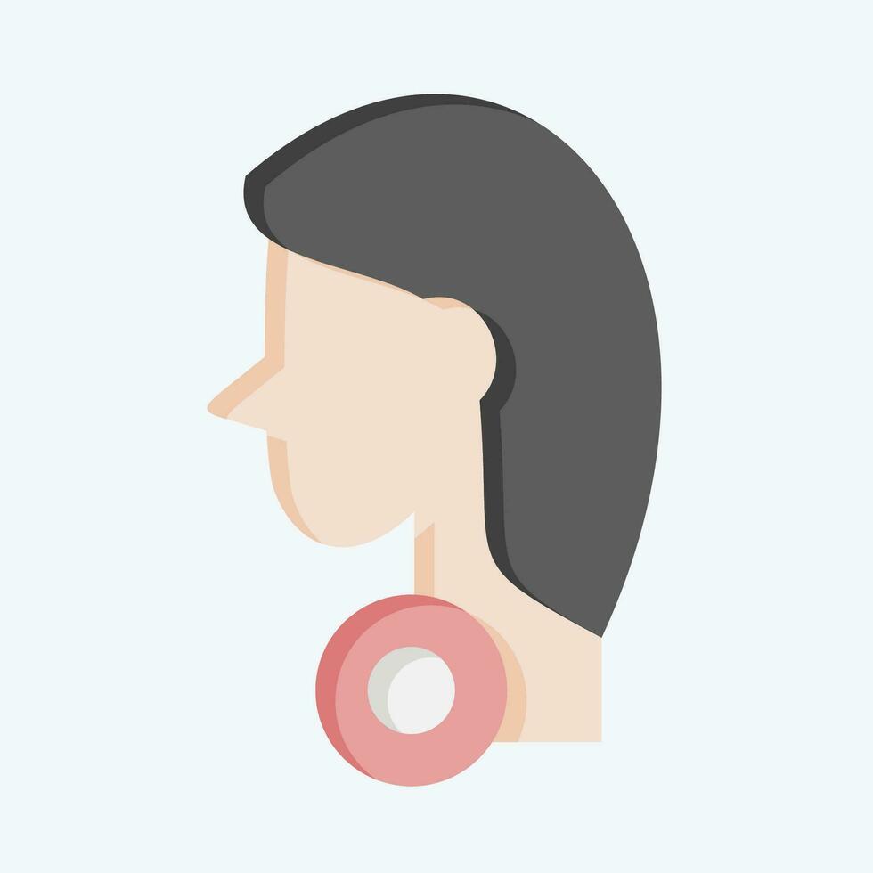 Icon Sore. related to Body Ache symbol. flat style. simple design editable. simple illustration vector
