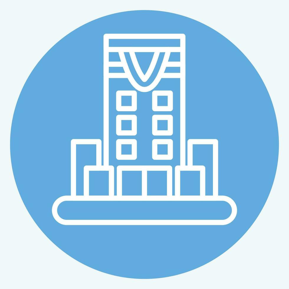Icon Riyadh. related to Capital symbol. blue eyes style. simple design editable. simple illustration vector