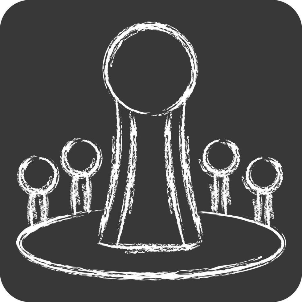 Icon Astana. related to Capital symbol. chalk Style. simple design editable. simple illustration vector