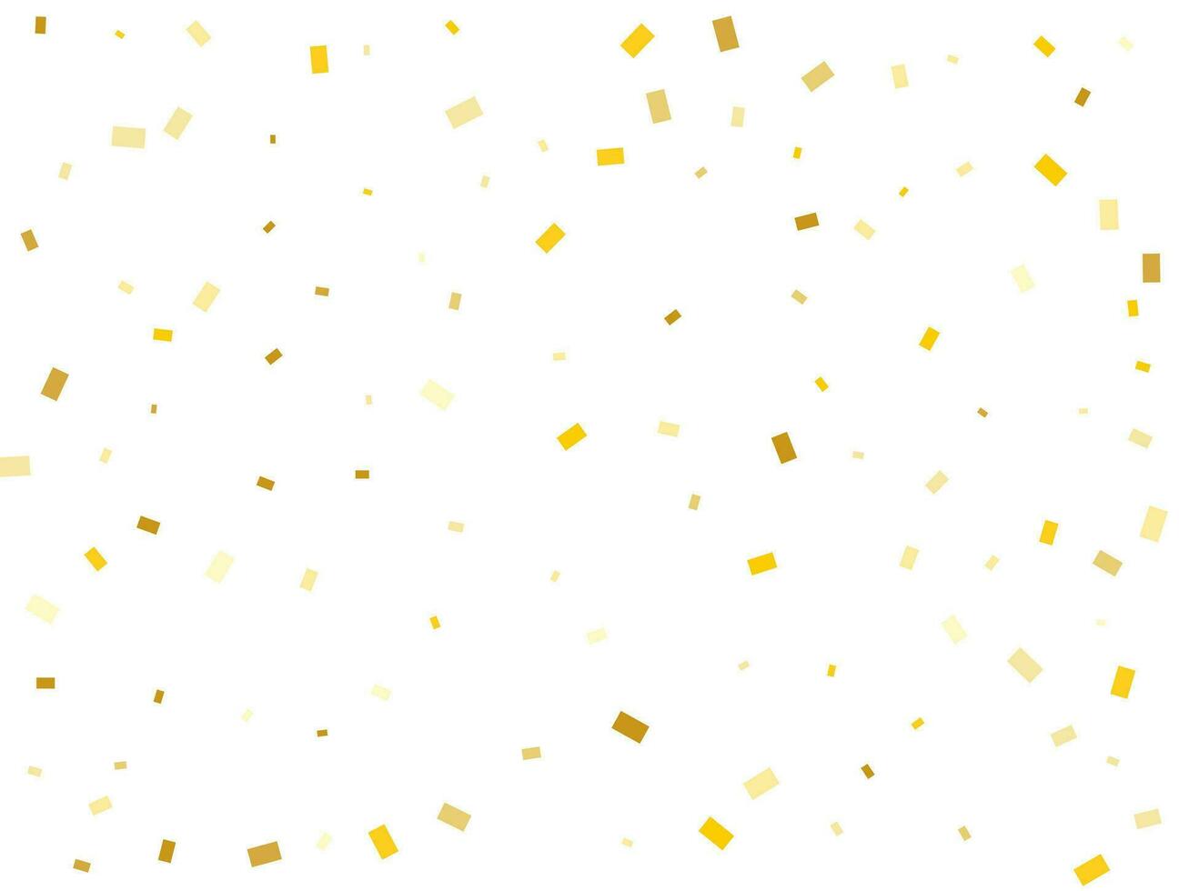 Light Golden Rectangles Confetti Background. Vector illustration