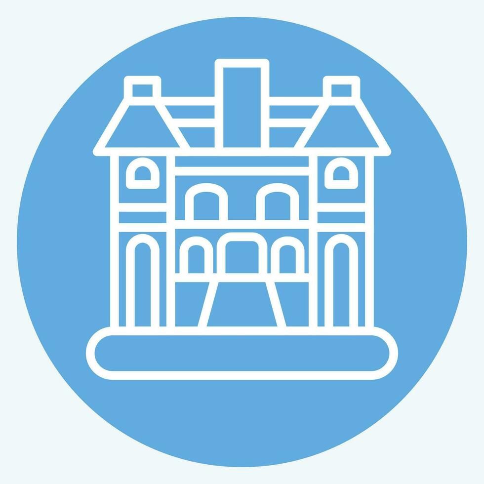 Icon Hanoi. related to Capital symbol. blue eyes style. simple design editable. simple illustration vector