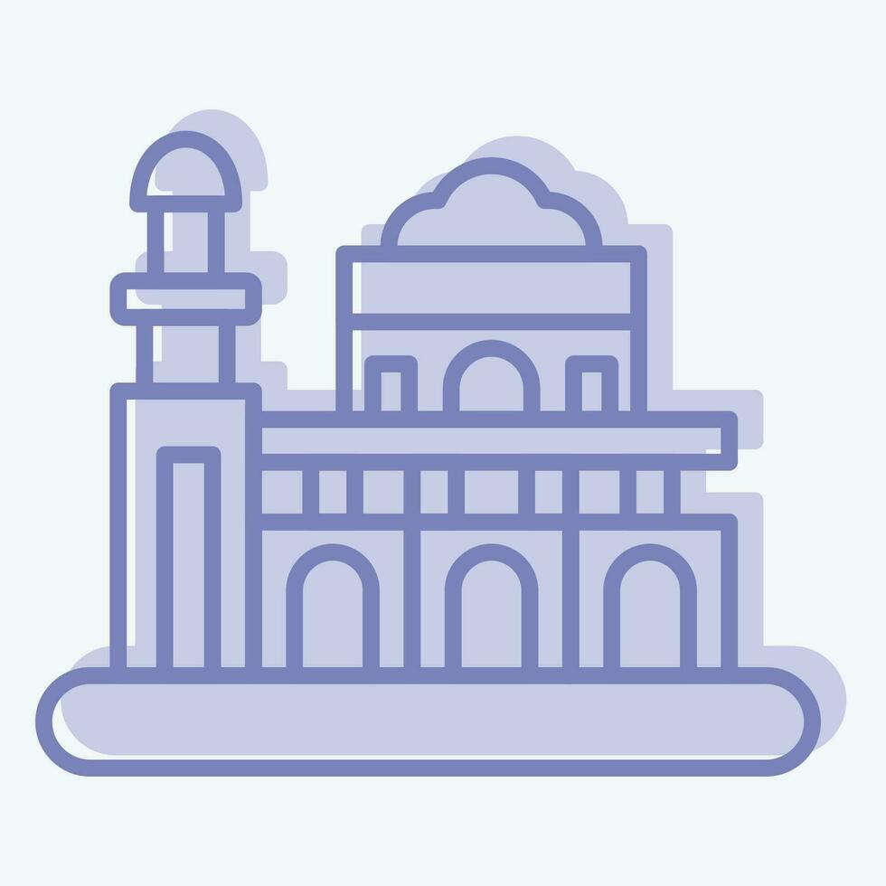 Icon Manila. related to Capital symbol. two tone style. simple design editable. simple illustration vector