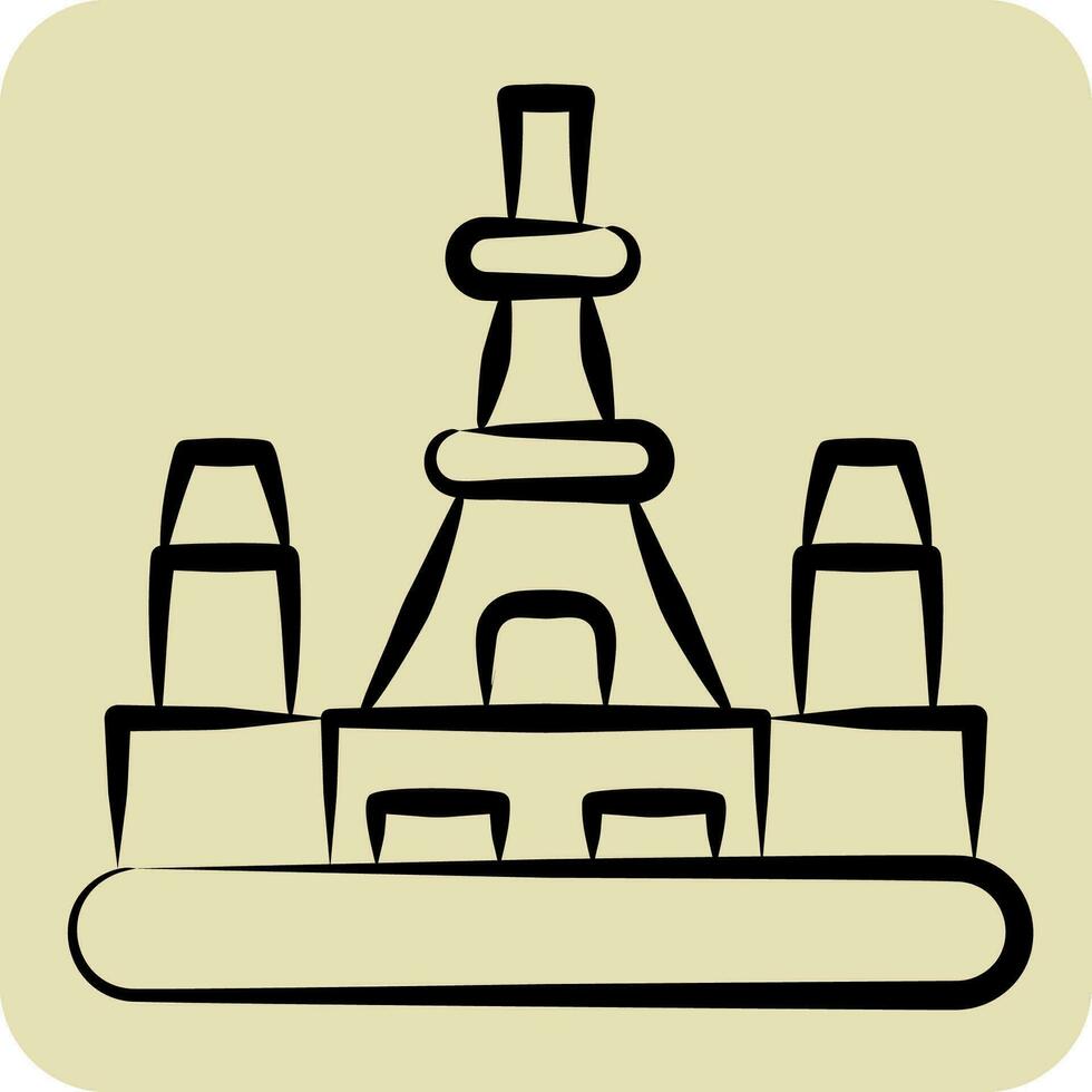Icon Tokyo. related to Capital symbol. hand drawn style. simple design editable. simple illustration vector