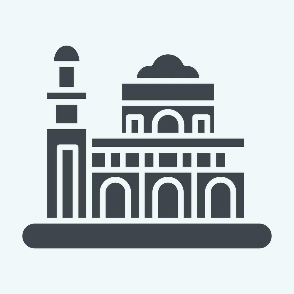 Icon Manila. related to Capital symbol. glyph style. simple design editable. simple illustration vector