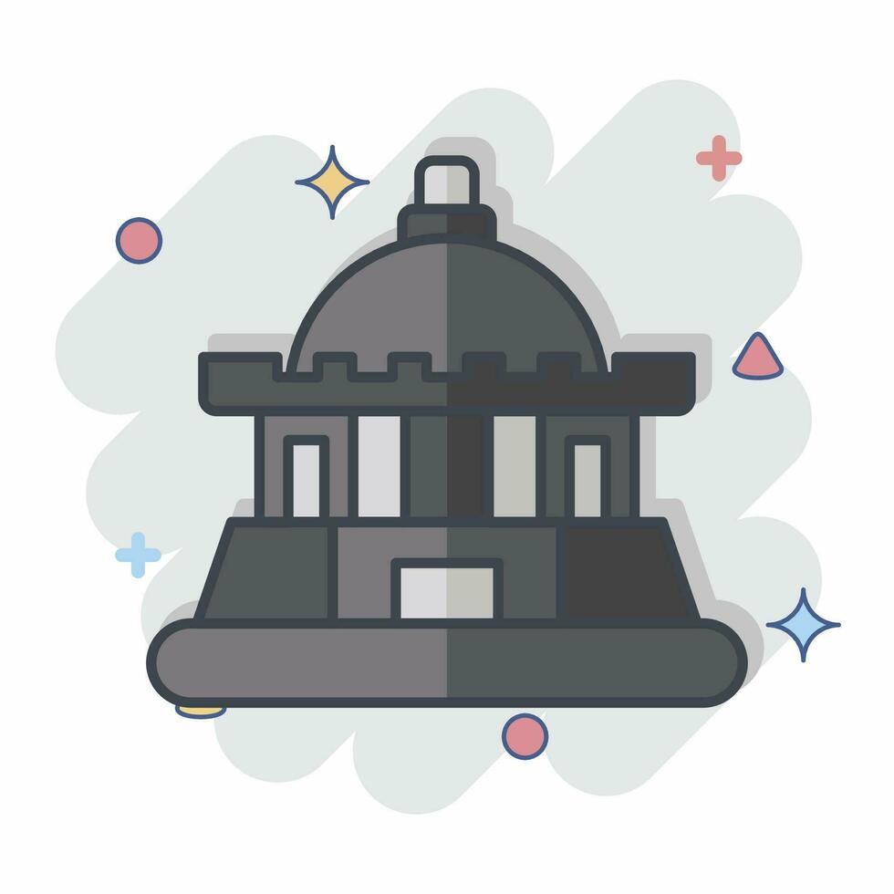 Icon Tashkent. related to Capital symbol. comic style. simple design editable. simple illustration vector