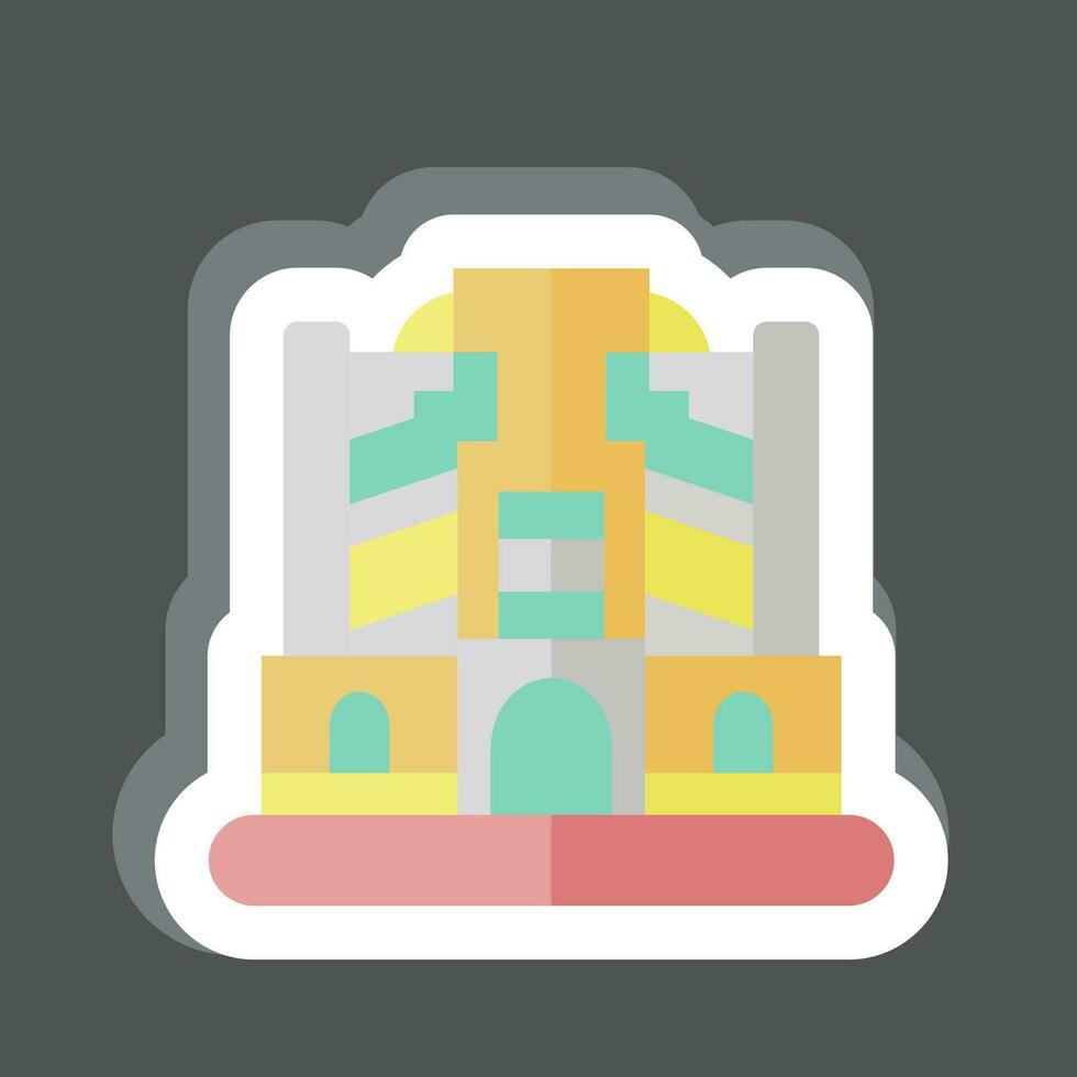 Sticker Baghdad. related to Capital symbol. simple design editable. simple illustration vector