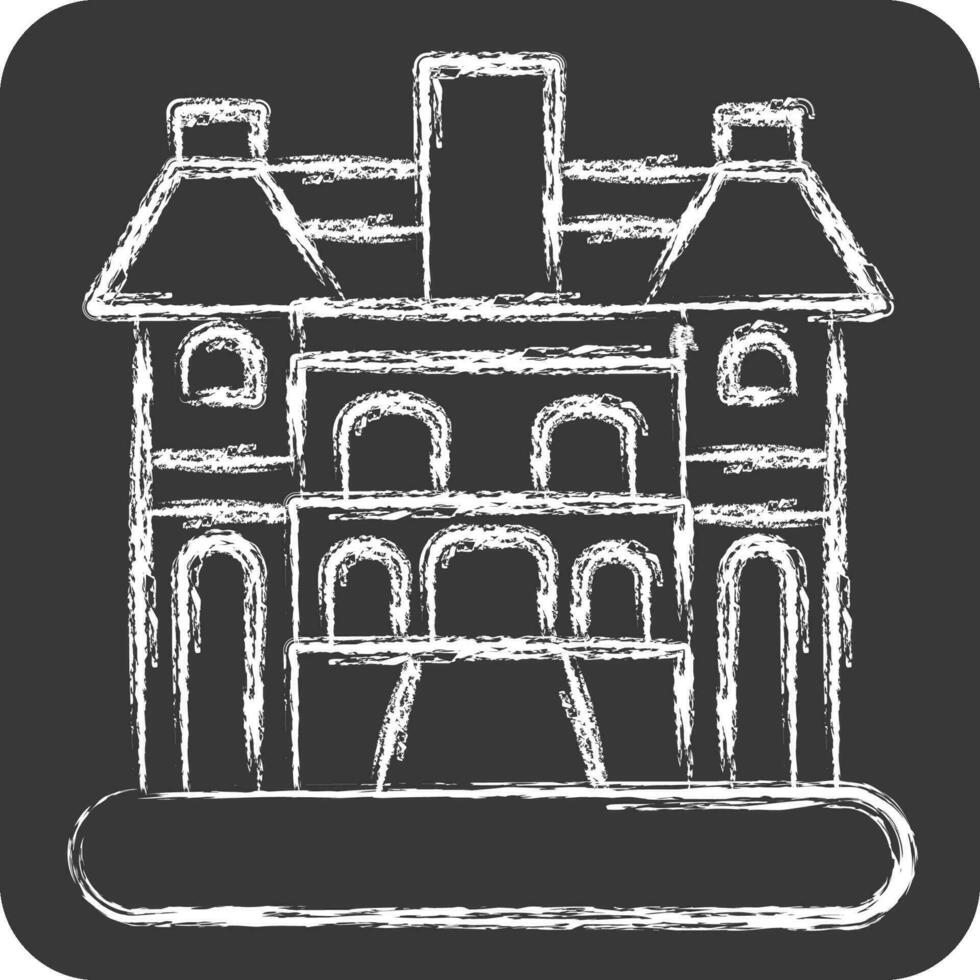 Icon Hanoi. related to Capital symbol. chalk Style. simple design editable. simple illustration vector