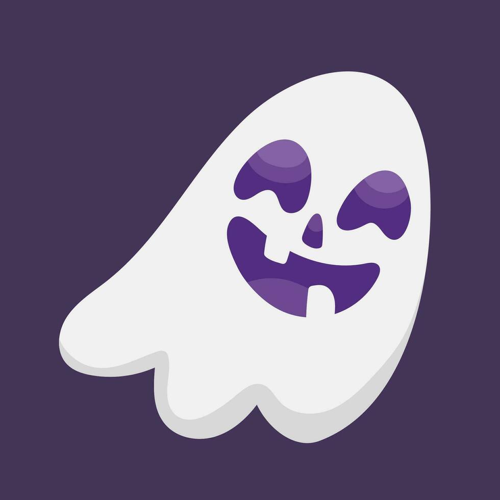 Vector flat design halloween ghost