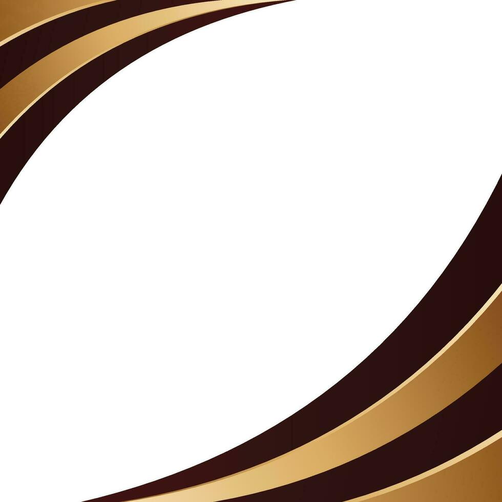 Vector red and golden wavy shapes template