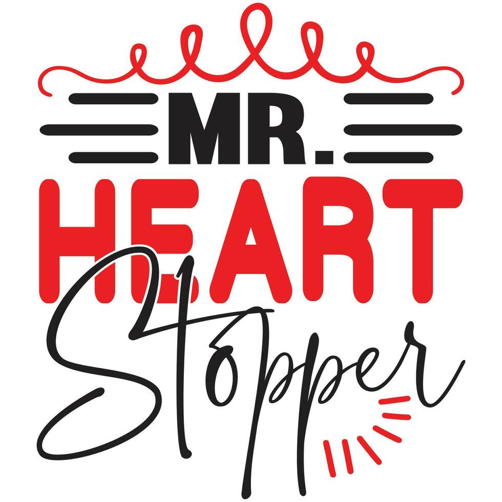 mr. heart stopper vector