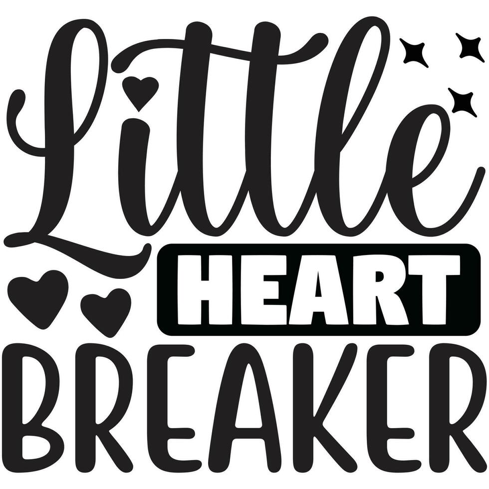 little heart breaker vector