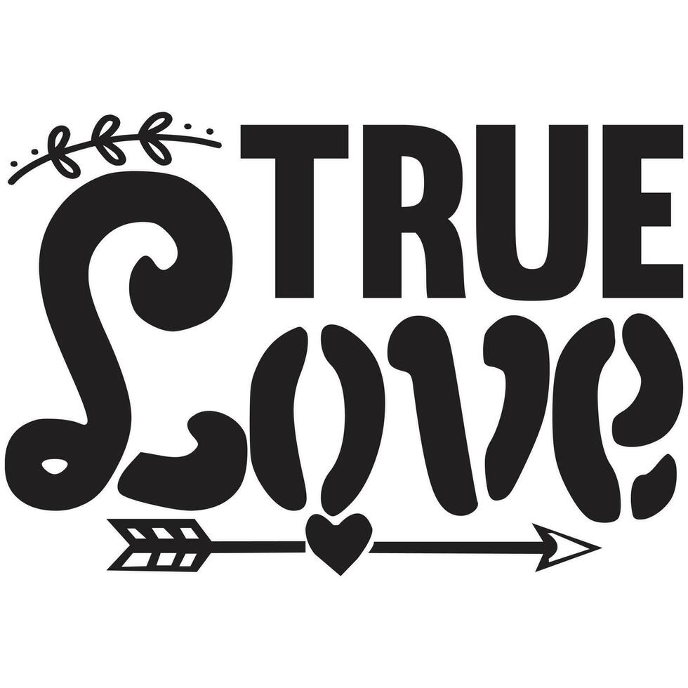 true love design vector