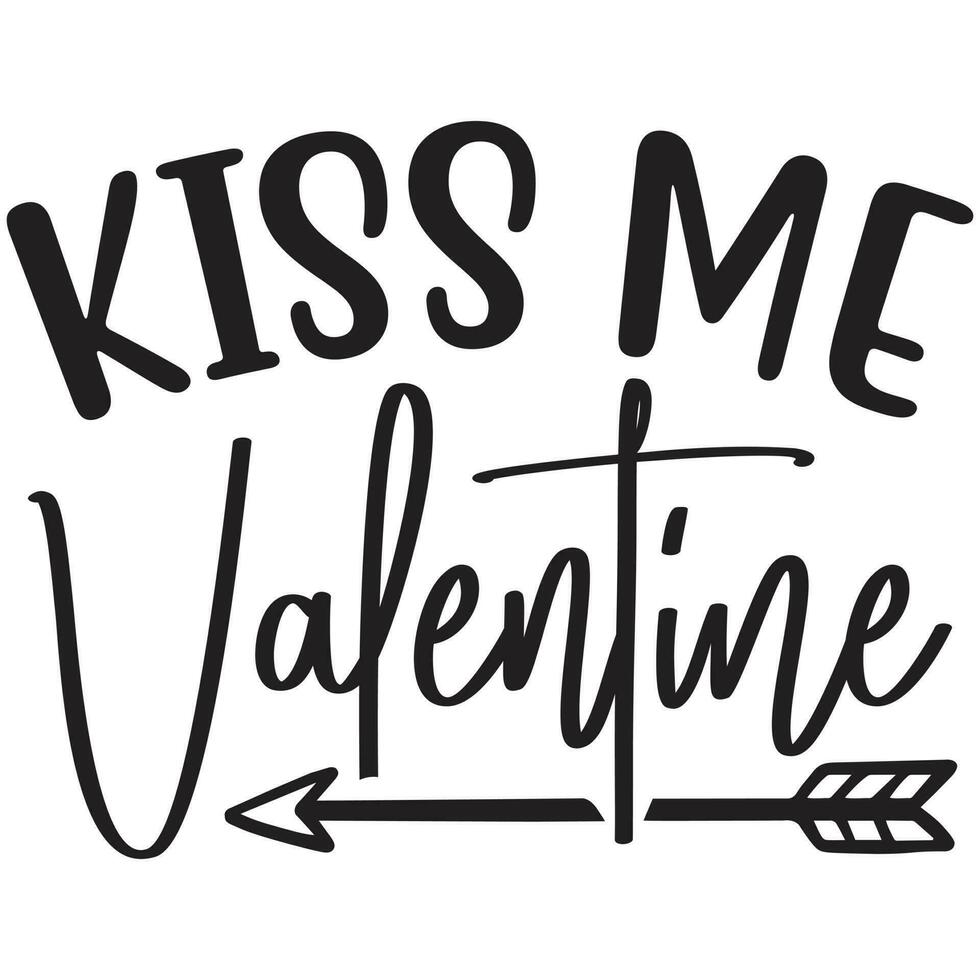 kiss me valentine vector