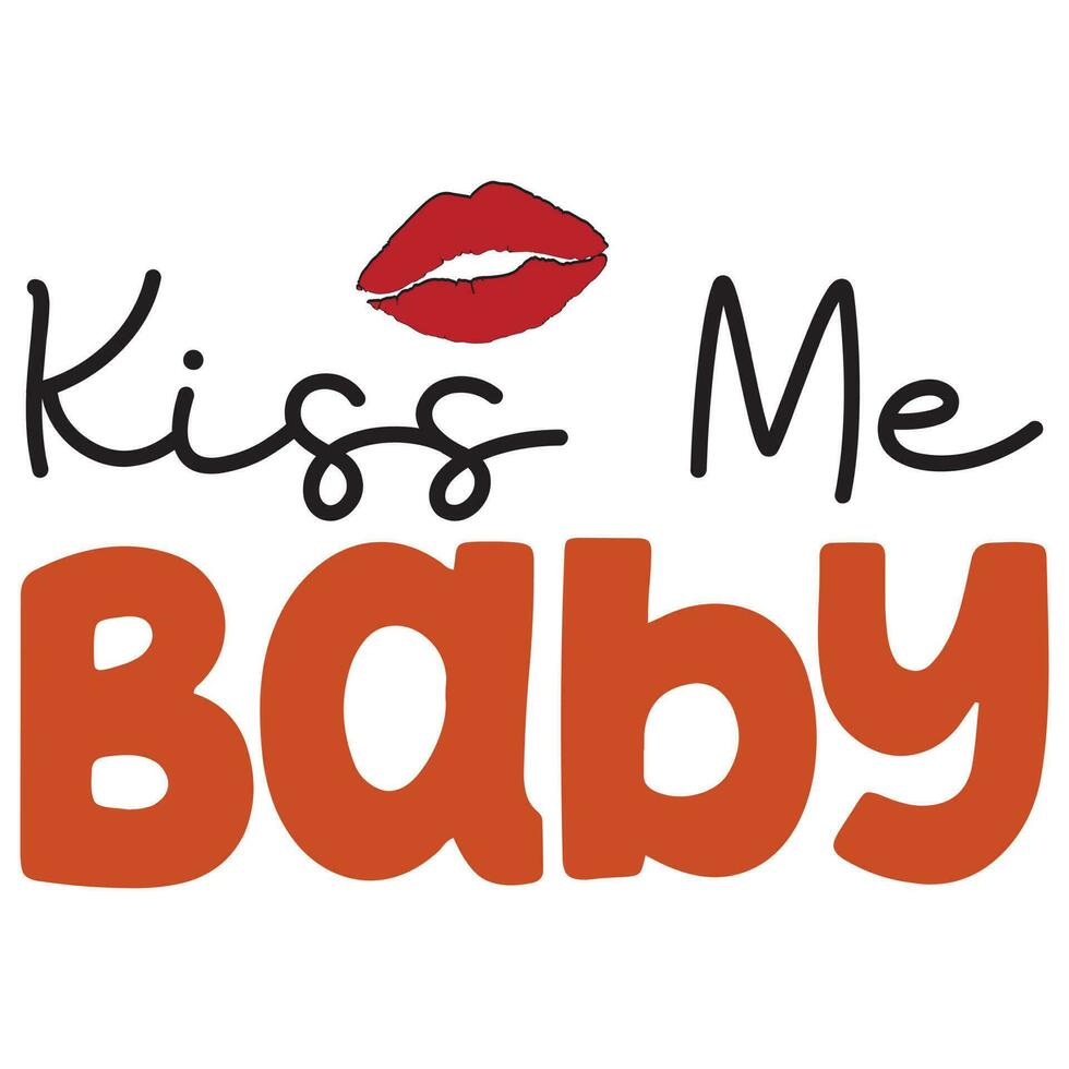 kiss me baby vector