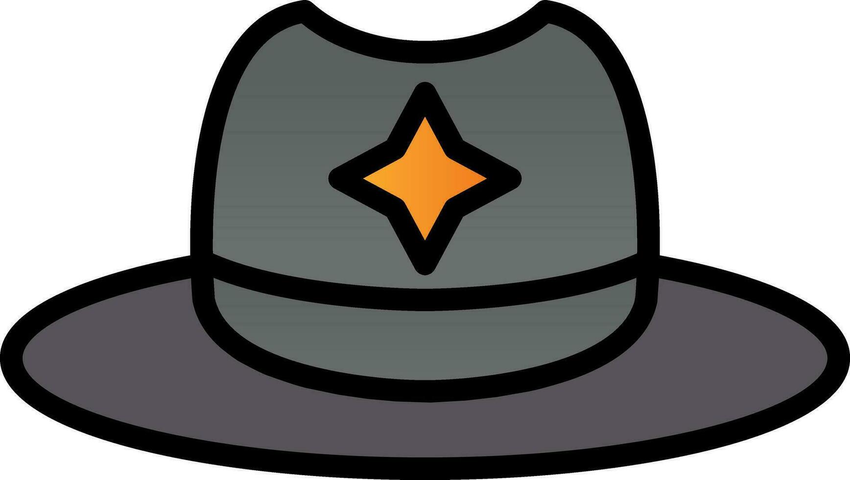 diseño de icono de vector de sombrero