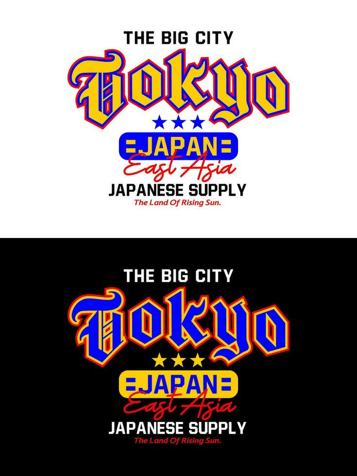 Tokyo vintage college varsity design, for print on t shirts etc. vector