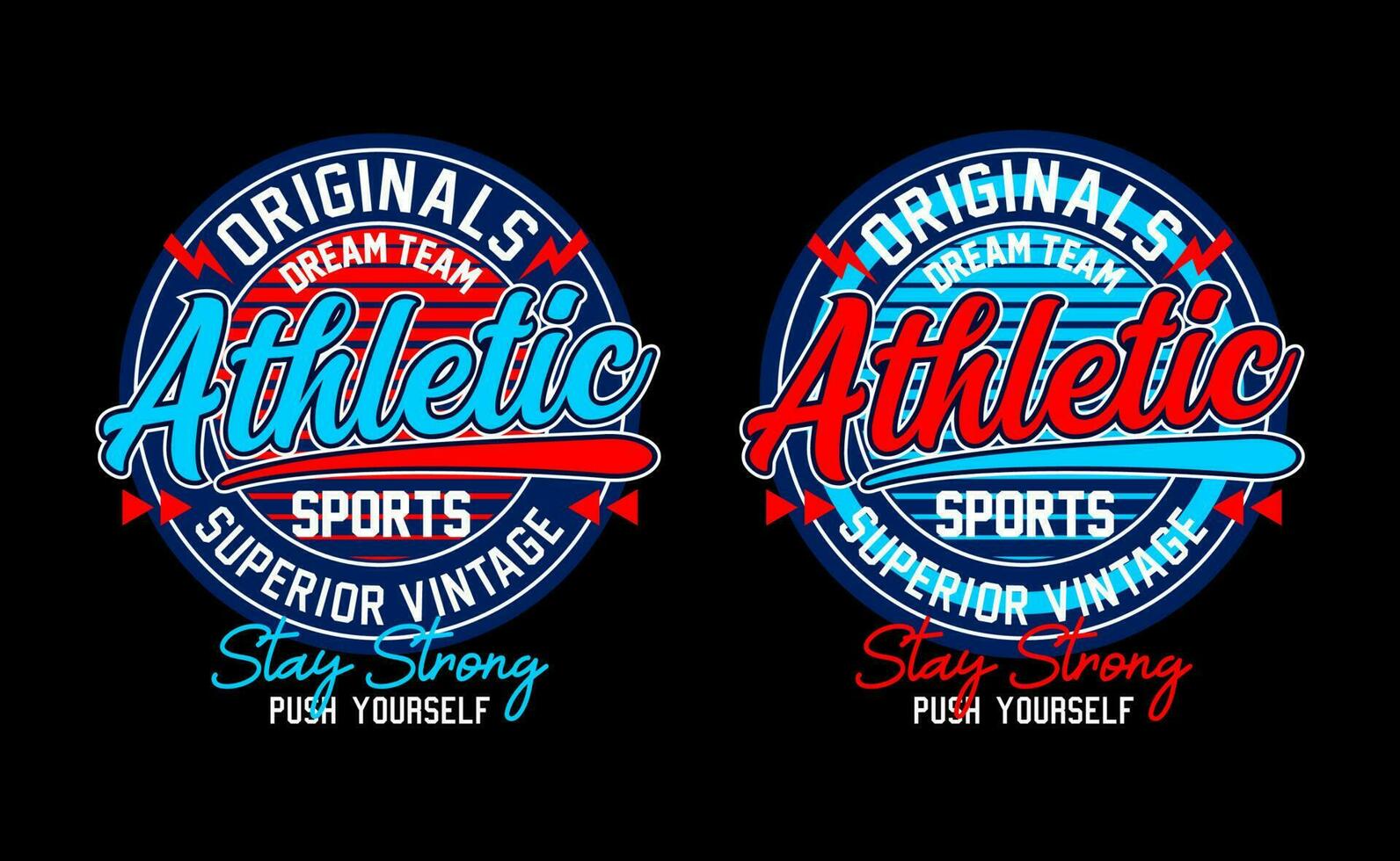 Athletic typography design, for t-shirt, posters, labels, etc. vector