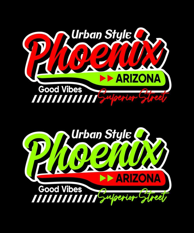 Phoenix typography design, for print on t shirts etc. vector