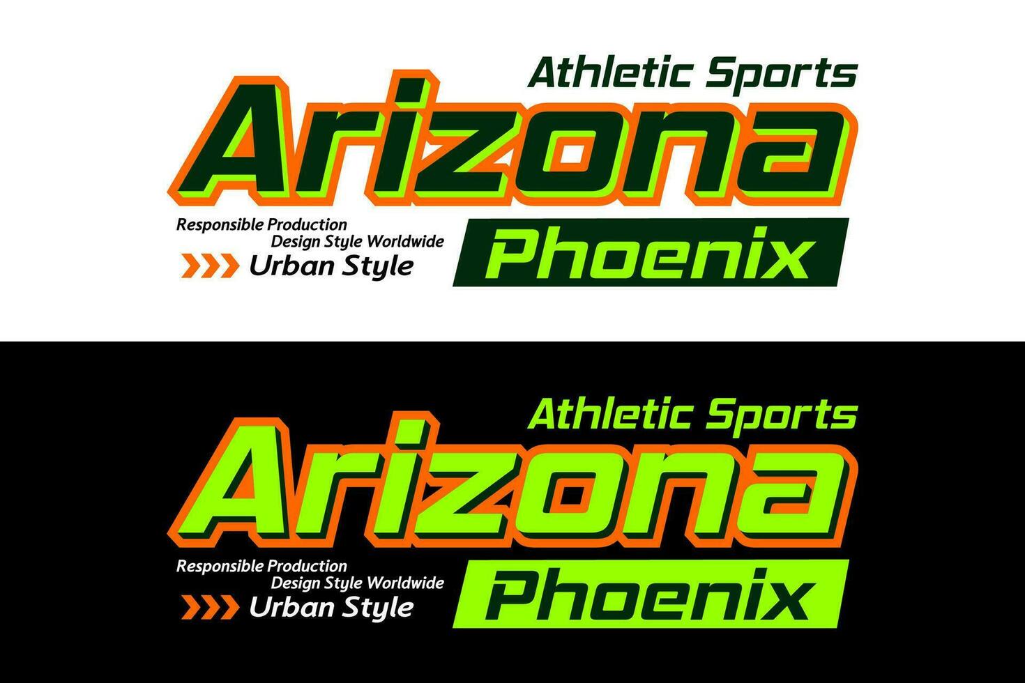 Arizona urban sports design, for print on t shirts etc. vector